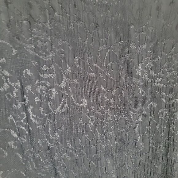 Endless Knot Art Jacquard Asymmetrical Tunic Blouse Women's M/L Black Artsy Boho - Picture 6 of 10